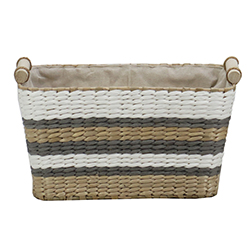 Cesto Tejido Broille Multicolor 28X14X16cm