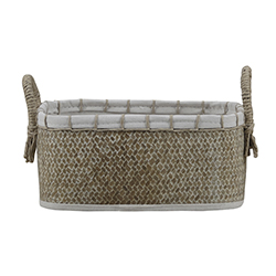 Cesto Tejido Amazon Beige 32X15X22cm