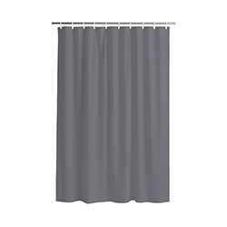 Cortina de Baño Tela Solid Gray 180X180cm 