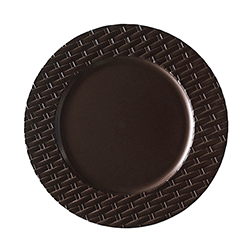 Porta Plato 33x33cm Café Rattan