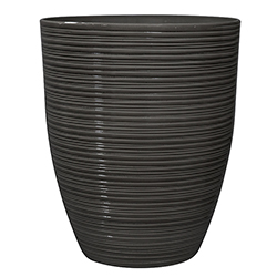Porta Macetero Rayas Horizontal Café 53x43cm