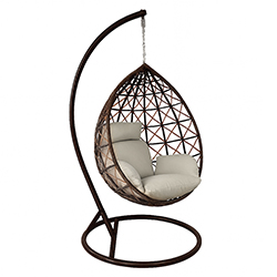 Silla Colgante Aura Café