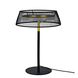Lampara Led para Mesa Anida Negro Oro 30X40cm