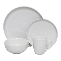 Vajilla Topple 16 Piezas Blanca