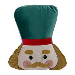 Cojín Cara Nutcraker 38cm Verde