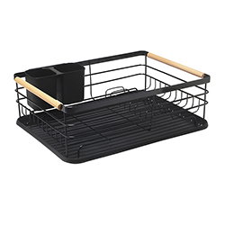 Platera Bartul Negro Madera con Bandeja