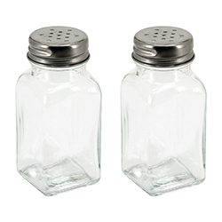 Salero Pimentero Vidrio Inoxidable