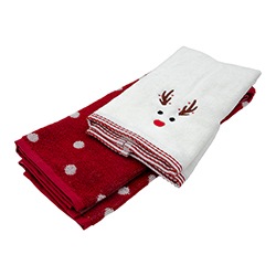 Set de Toalla Puntos Blancos Reno