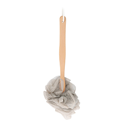 Cepillo para Ducha con Mango de Madera 4 Colores 3X40cm