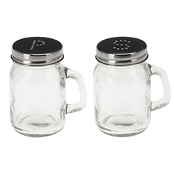 Salero y Pimentero Mugs de Cristal 7X9X5cm Excellent Hoseware
