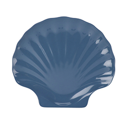 Plato Melamina Concha Varios Colores 25X1X25cm 