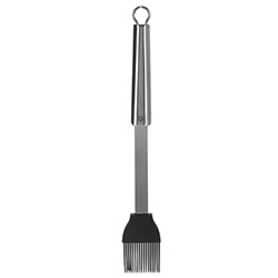 Brocha de Silicona y Acero Inoxidable Negro 4.5X28cm Excellent Houseware 