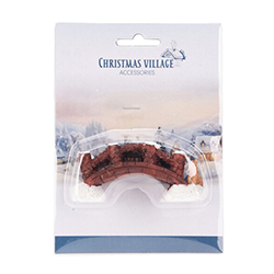 Figura de Puente Snow de Pueblo Navideño 9X4cm  