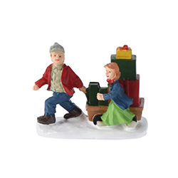 Figura Gifts para Pueblo de Navidad 6X5cm
