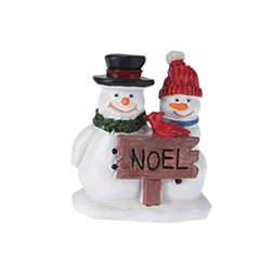 Figura Snowman 6cm Pueblo Navideño