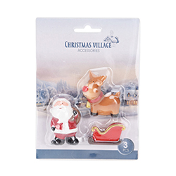 Figura Clock para Pueblo Navideño 5X6cm 