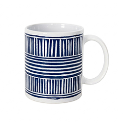 Jarro de Cerámica Tanger Blanco Azul 330ml