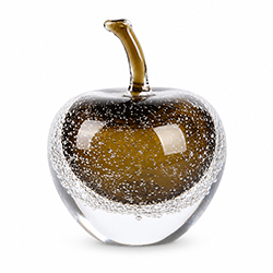 Adorno Manzana de Vidrio 15cm
