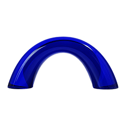 Adorno Arco de Vidrio Azul 12x26cm
