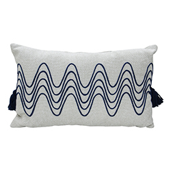 Cojín Tropical Blue Ondas de Olas 30x50 cm