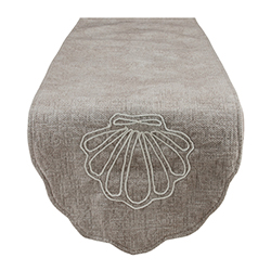 Camino de Mesa Sand Shell Beige 180x33cm