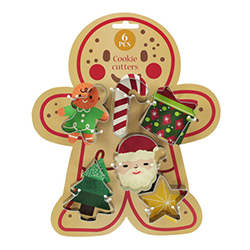Cortador de Galletas 6 Piezas Cookie 6X2X7cm