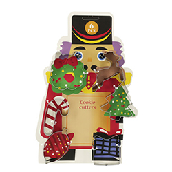 Cortador de Galletas 6 Piezas Cascanuez 6X2X7cm 