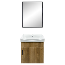 Mueble de Baño Aéreo Madera con Espejo 50x44cm