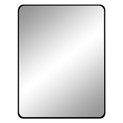 Espejo con Borde Negro 90x70cm