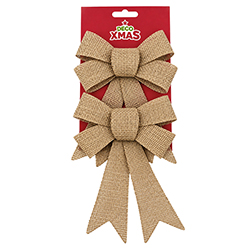 Lazo de Navidad Jute 2 Piezas