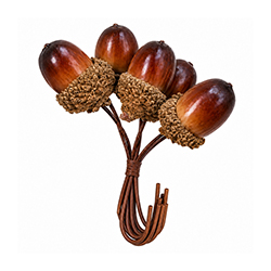 Pick Bellotas Navideñas 6 Piezas 