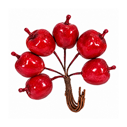 Pick Manzanas Navideñas 6 Piezas 
