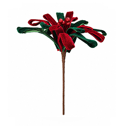 Flor Navideña Kiss Me At Christmas 30cm
