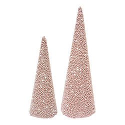 Árbol 2 Piezas Rosa Xmas 42cm