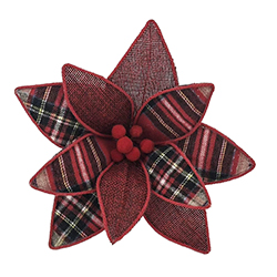 Flor Decorativa Roja de 20cm