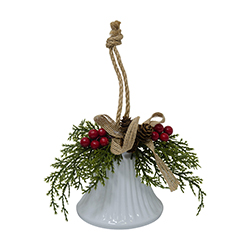 Campana Blanca Colgante 19cm