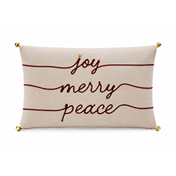 Cojín Warm Wishes Joy Merry Peace 30X50cm 