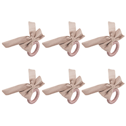 Set de Aro de Servilletas Christmas Beauty X6 Piezas