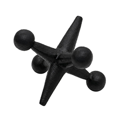 Adorno Jacks Negro 8cm