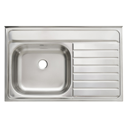 Fregadero para Empotrar 80 x 50 de Acero Inoxidable Teka