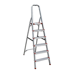 Escaleras de Aluminio de 6 pasos