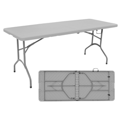 Mesa Alto Tráfico Plegable Rectangular