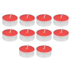 Vela Tealight Roja con Aroma a Manzana 10 Unidades