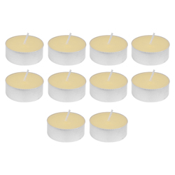 Vela Tealight Crema con Aroma a Vainilla 10 Unidades