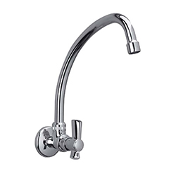 Grifería Fiori Lever de Pared con Pico Alto para Cocina FV