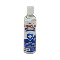 Alcohol Gel Antimicrobial 250ml  Level Pro