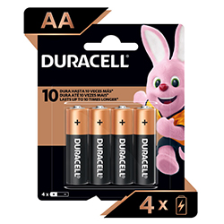 PILA DURACELL AA BLISTER X4