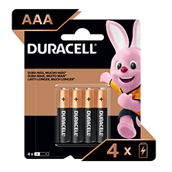 PILA DURACELL AAA BLISTER X4
