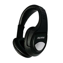 Audifono + Microfono Alambrico  On Ear Negro 3.5Mm 151014 Rippa