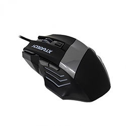 Mouse Gamer Xfire 6D Alambrico Usb - Luces Led - Gris  Xtratech 